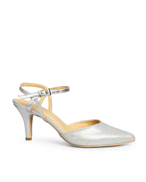 Opal Dusk – Zapatilla Picuda Plata Brillos 4605